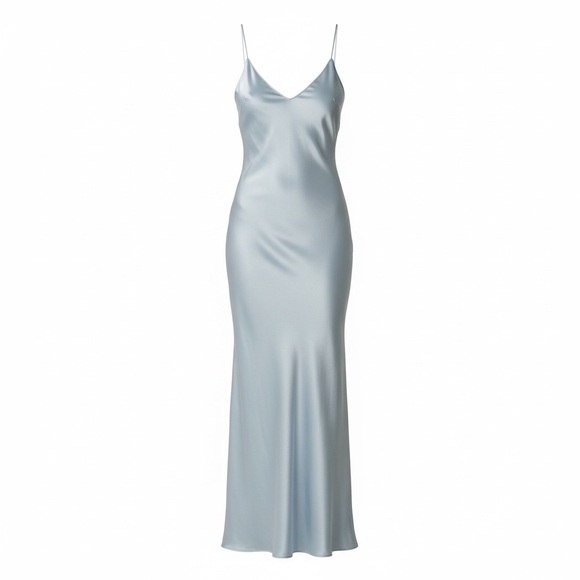 Nordstrom Dresses & Skirts - Satin Slip Maxi Dress in Pale Blue